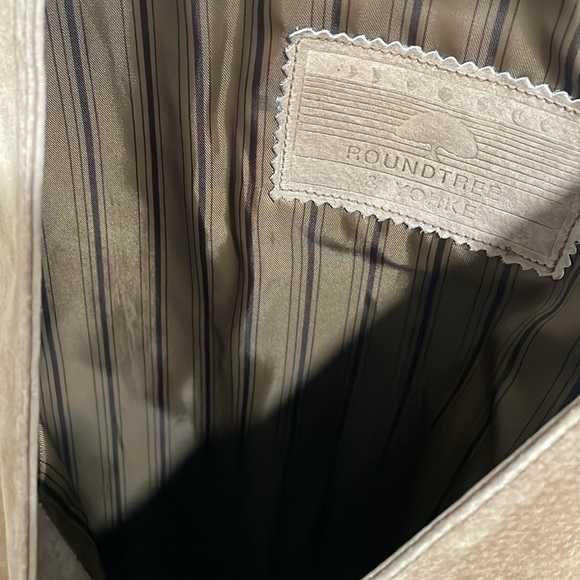 Roundtree & Yorke Mens Button Up Leather Vest Sz M Brown Western Cowboy - Picture 5 of 5